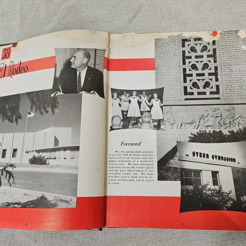 1958‎ El Rodeo Yearbook Big Spring Senior High School Volume 39 Lane Edwards